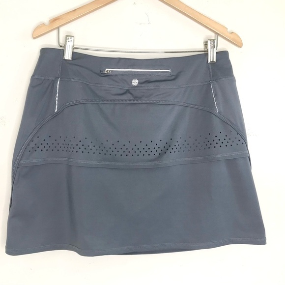 Tangerine Athletic Skort Skirt Size Large Gray Zip Pocket Pickleball Tennis Golf - Picture 1 of 7